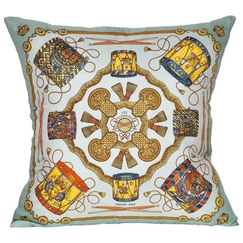 hermes scarf cushions for sale